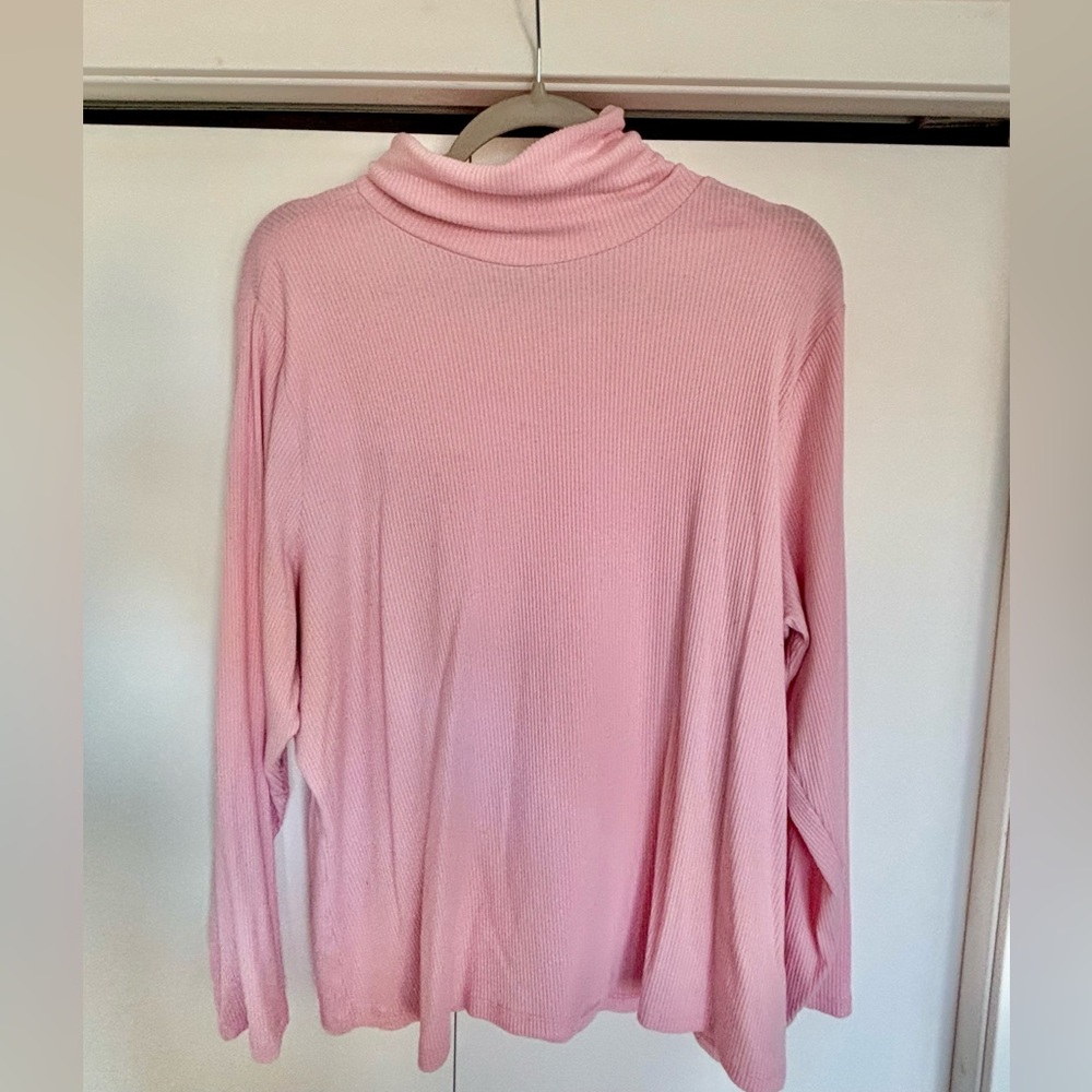 Pink Women's Turtleneck Sweater